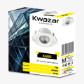 10x Einbauspot LED Downlight 230V IP44 7W KARO.7 neutralweiss schwenkbar