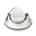 10x Einbauspot LED Downlight 230V IP44 7W KARO.7 neutralweiss schwenkbar