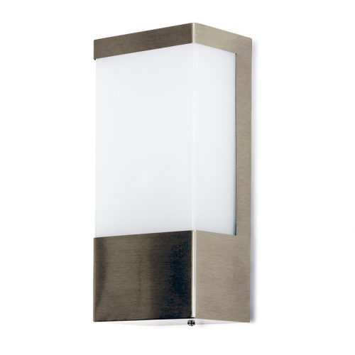 Außenwandlampe E27 IP44 COSMO nickel matt