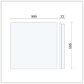 Einbaupanel LED 48W 230V IP20 SOTO 60cm x 60cm neutralweiss