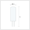 10x Leuchtmittel LED 12V G4 24xSMD 1,5W warmweiss