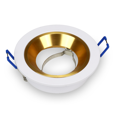 Deckenleuchte Deckenspot Einbauspot GU10 230V FOY rund weiss mit Ring GD