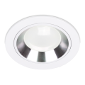 1x Einbauspot SET FOY weiss mit Ring WH/SL GU10 7W neutralweis