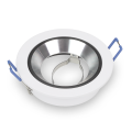 1x Einbauspot SET FOY weiss mit Ring BK/SL GU10 7W neutralweiss