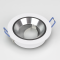 1x Einbauspot SET FOY weiss mit Ring BK/SL GU10 7W neutralweiss