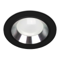 1x Einbauspot SET FOY schwarz mit Ring SL GU10 7W neutralweiss