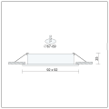 1x Einbauspot SET RIK.13 schwenkbar schwarz eckig GU10 7W neutralweiss