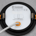 Downlight LED Einbauspot 5W 230V IP54 PIRES rund schwarz CCT