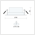 Downlight LED Einbauspot 7W 230V IP44 MEG-7 CCT