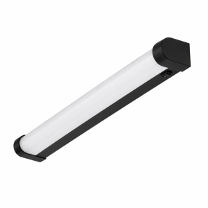 Wandlampe Spiegellampe LED 230V 15W IP44 60cm ULKE mit Schalter schwarz