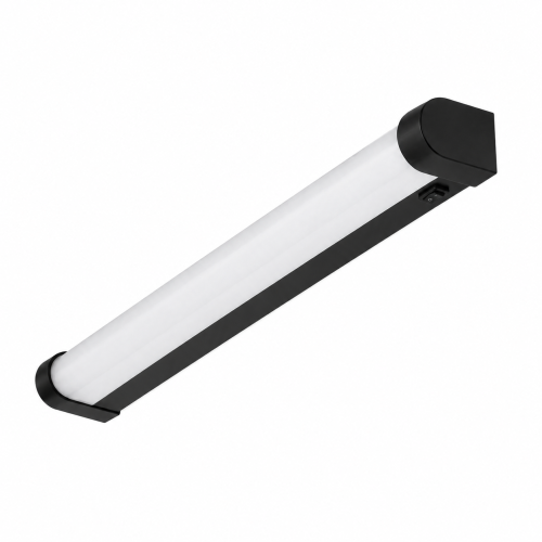 Wandlampe Spiegellampe LED 230V 15W IP44 60cm ULKE mit Schalter schwarz