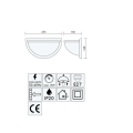 Wandleuchte E27 230V APLIK-2
