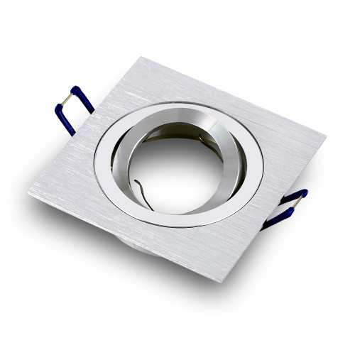 Einbauspot RIK.13 schwenkbar aluminium eckig