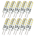 10x Leuchtmittel LED 12V G4 24xSMD 1,5W warmweiss