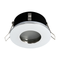 6x Einbauspot SET LED 230V IP44 RIK.5 chrom GU10 7W neutralweiss