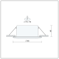 6x Einbauspot SET LED 230V IP44 RIK.5 chrom GU10 7W neutralweiss