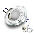 6x Einbauspot SET RIK.10 klar rund GU10 7W neutralweiss