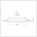 6x Einbauspot SET RIK.10 klar rund GU10 7W neutralweiss
