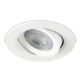 10x Einbauspot LED Downlight 230V IP44 7W KARO.7 neutralweiss schwenkbar