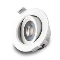 10x Einbauspot LED Downlight 230V IP44 7W KARO.7 neutralweiss schwenkbar