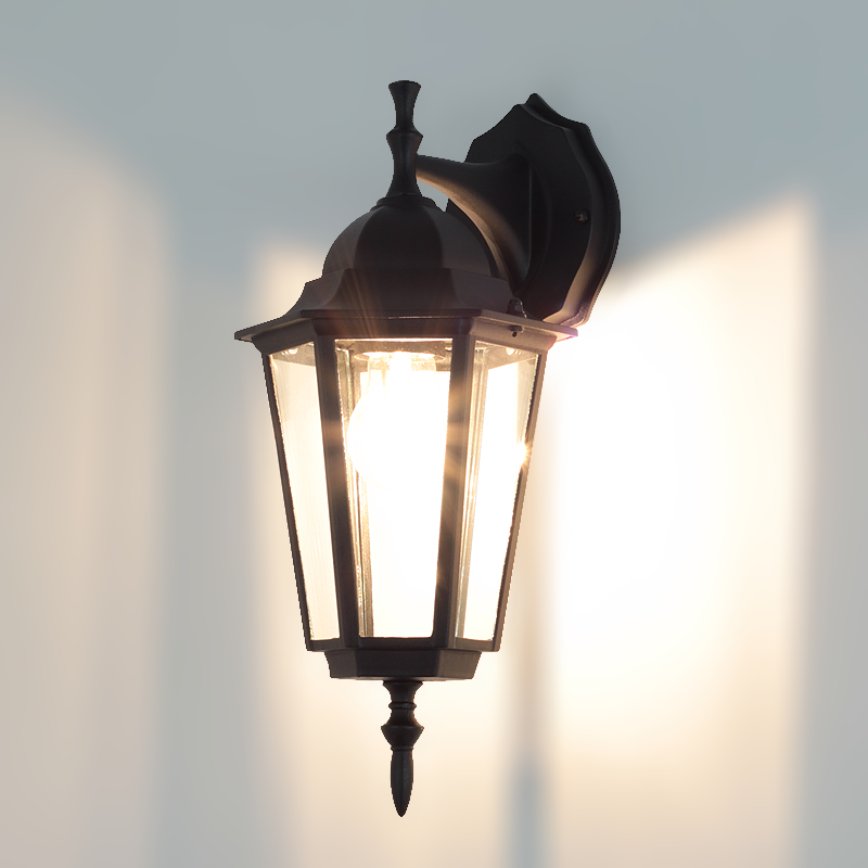 SSC-LUXon 2 Stück Wandlaterne MIENTO Wetterfest Inklusive LED